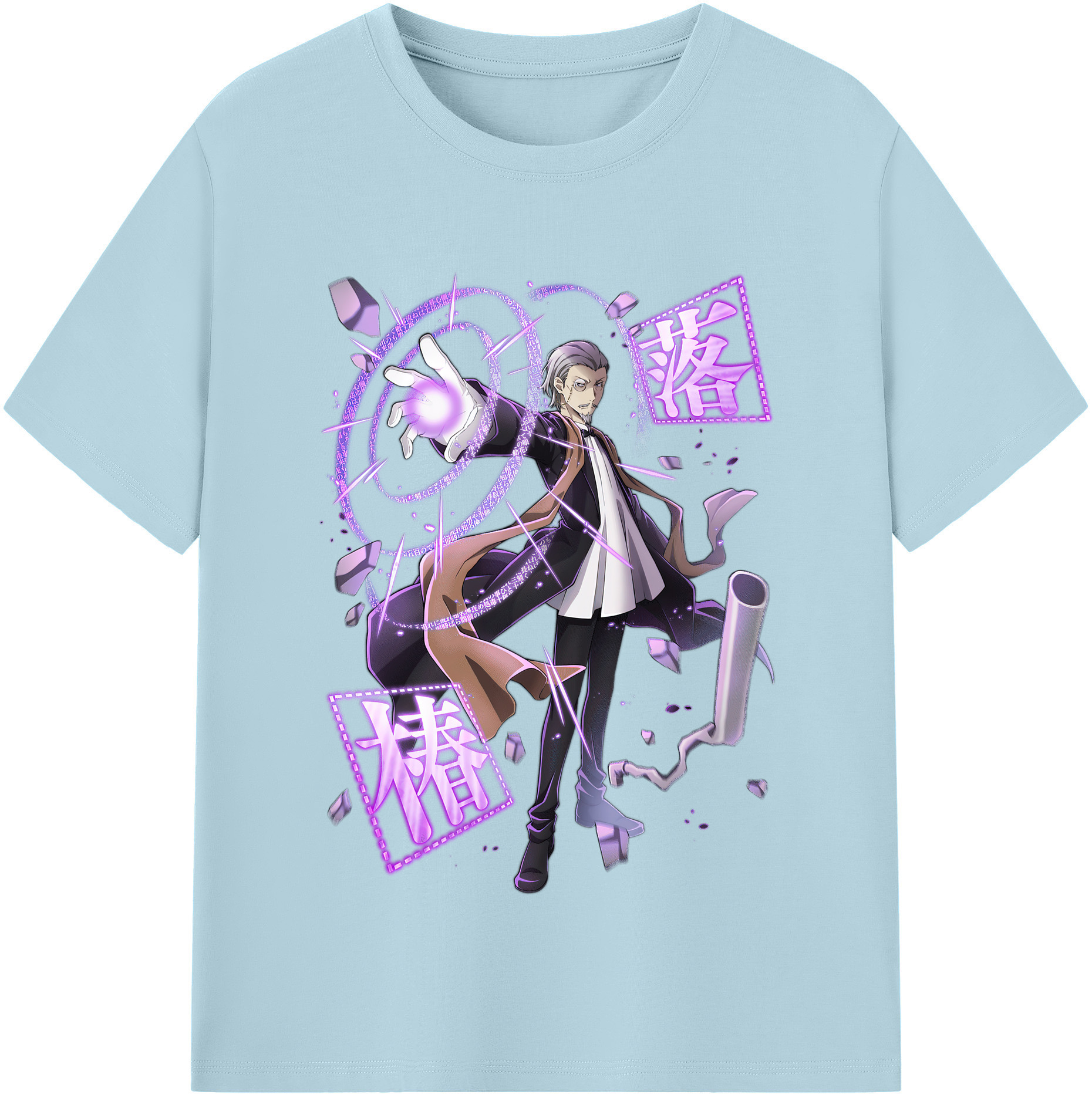 （画像用） 文豪ストレイドッグス Bungo Stray Dogs 綿100％半袖Tシャツ（フロントプリント）